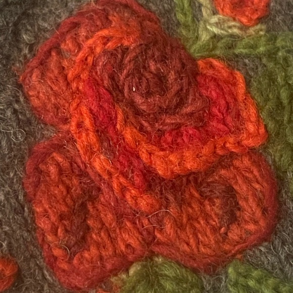 Lost Horizon Women Sweater Button Up 100% Wool Handmade Rare To Find fair trade - Picture 15 of 15